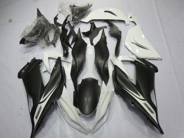 2013-2018 Matte Black White Kawasaki ZX6R Motorcycle Fairing UK