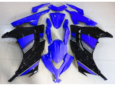 2013-2018 Midnight Blue and Black Kawasaki Ninja 300 Motorcycle Fairing UK