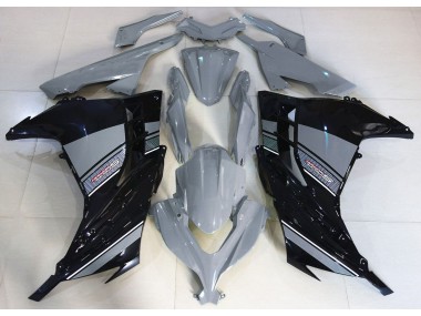 2013-2018 Nardo Grey and Black Kawasaki Ninja 300 Motorcycle Fairing UK