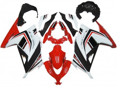 2013-2018 Red White and Black Gloss Kawasaki Ninja 300 Motorcycle Fairing UK