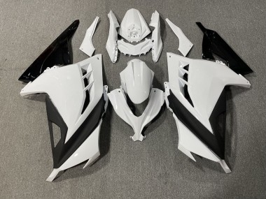 2013-2018 White and Black Sharp Gloss Kawasaki Ninja 300 Motorcycle Fairing UK