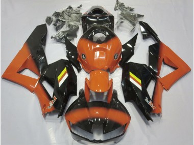 2013-2020 Gloss Orange and Black Fade Honda CBR600RR Motorcycle Fairing UK