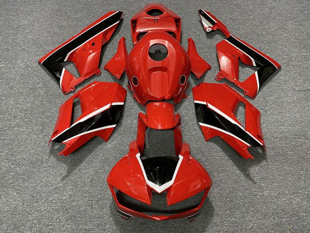 2013-2020 Gloss Red Black and White Honda CBR600RR Motorcycle Fairing UK