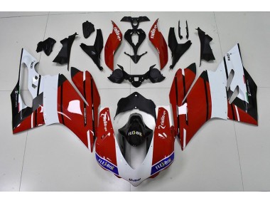 2015-2017 Red and White Ducati 959 1299 Motorcycle Fairing UK