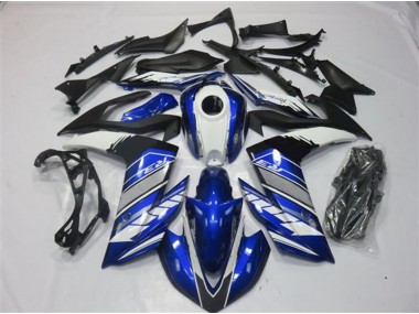 2015-2018 Blue and Silver Yamaha R3 Motorcycle Fairing UK