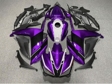 2015-2018 Purple Black and White Yamaha R3 Motorcycle Fairing UK