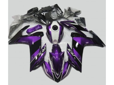 2015-2018 Purple and Gloss Black Yamaha R3 Motorcycle Fairing UK