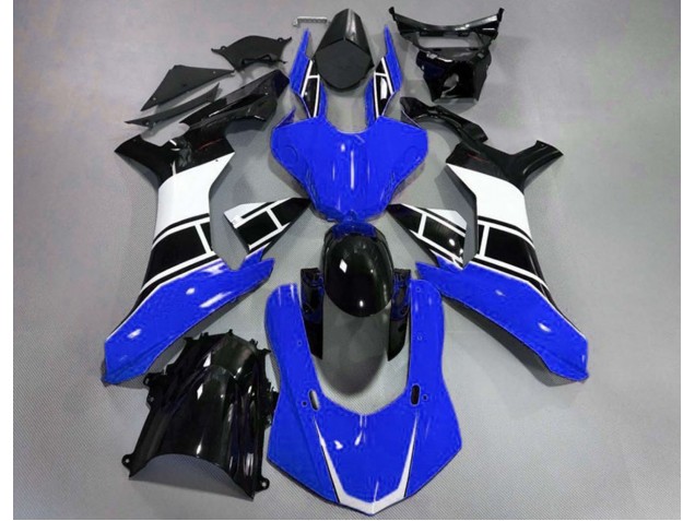 2015-2019 Gloss Blue White and Black Yamaha R1 Motorcycle Fairing UK