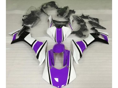 2015-2019 Gloss White Purple and Black Yamaha R1 Motorcycle Fairing UK