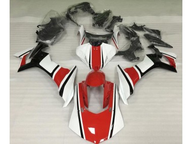 2015-2019 Gloss White Red and Black Yamaha R1 Motorcycle Fairing UK