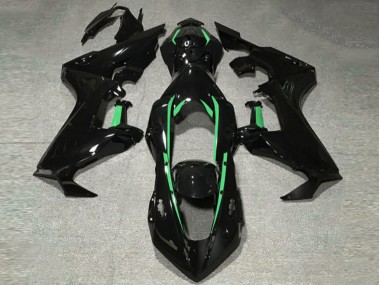 2017-2019 Gloss Black & Forest Green Lining Honda CBR1000RR Motorcycle Fairing UK