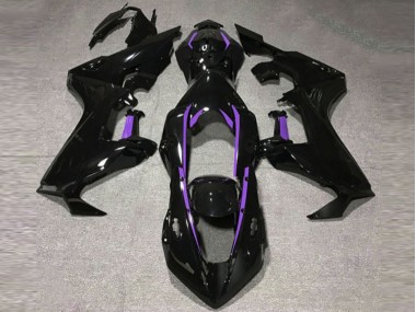 2017-2019 Gloss Black & Purple Lining Honda CBR1000RR Motorcycle Fairing UK