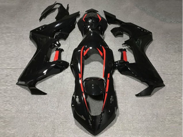 2017-2019 Gloss Black W Red Lining Honda CBR1000RR Motorcycle Fairing UK