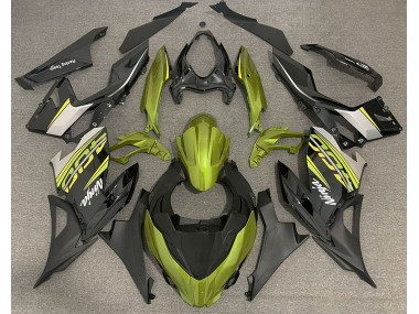 2018-2020 Liquid Yellow and Gray Kawasaki Ninja 400 Motorcycle Fairing UK