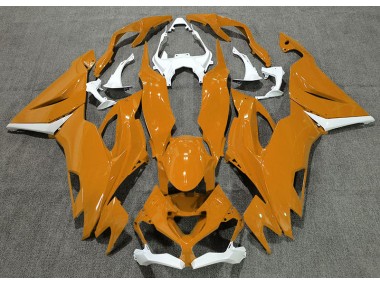 2019-2020 Gloss Orange & White Kawasaki ZX6R Motorcycle Fairing UK