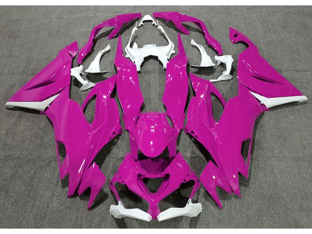 2019-2020 Gloss Pink & White Kawasaki ZX6R Motorcycle Fairing UK