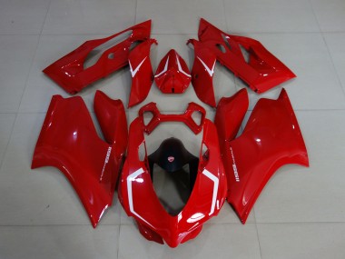 Gloss Red & White Ducati 1199 Motorcycle Fairing UK